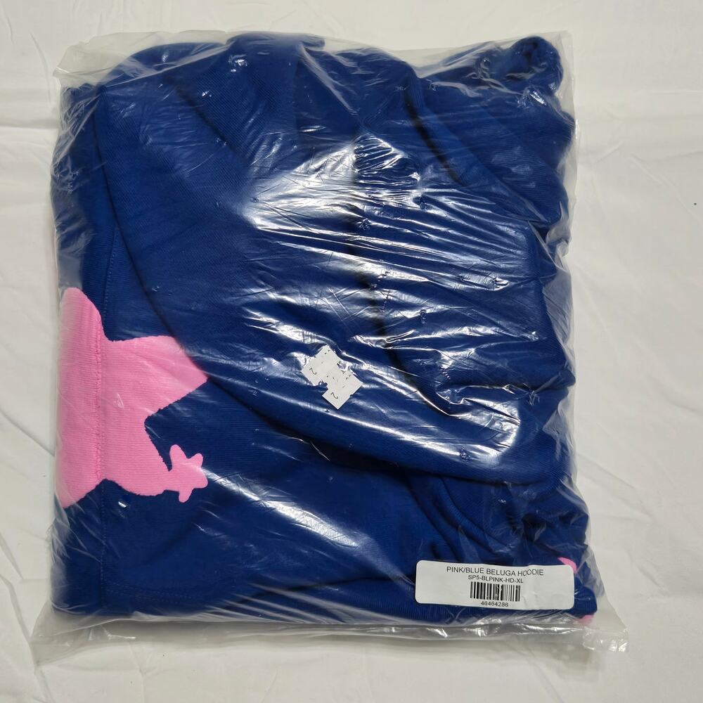 Sp5der Beluga Hoodie Blue Pink Size XL FW23 - Picture 12 of 12